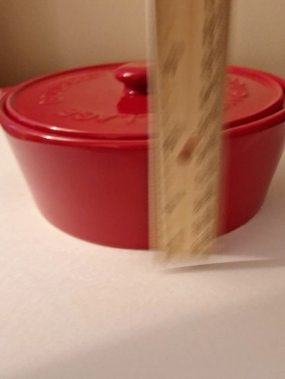 Red Enamel Dutch Oven - Classic Covered Casserole